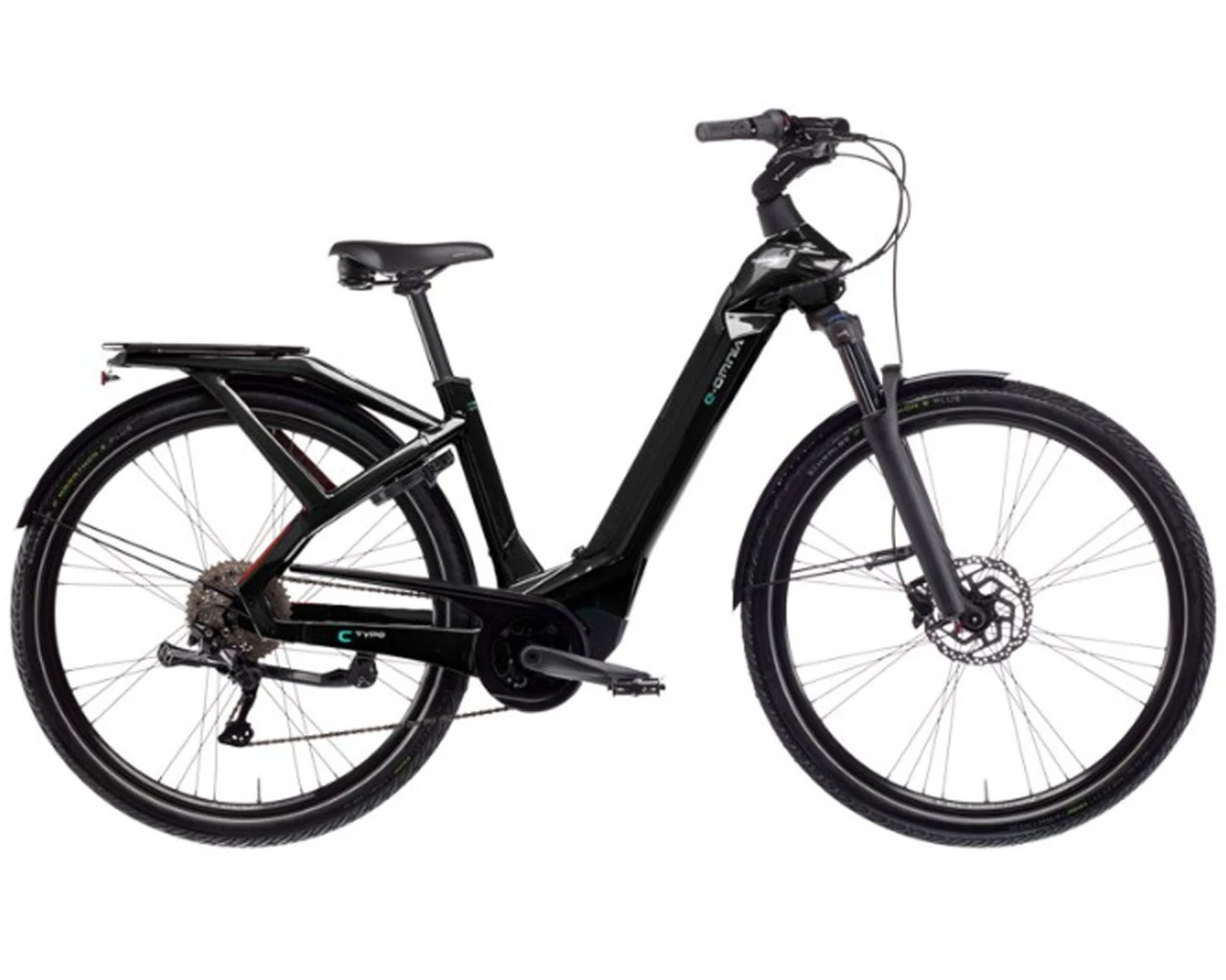 Bianchi E-Omnia C Type Deore 10-Gang Bosch 625 - Step Through Elektro City Bike 2022 | Black Glossy