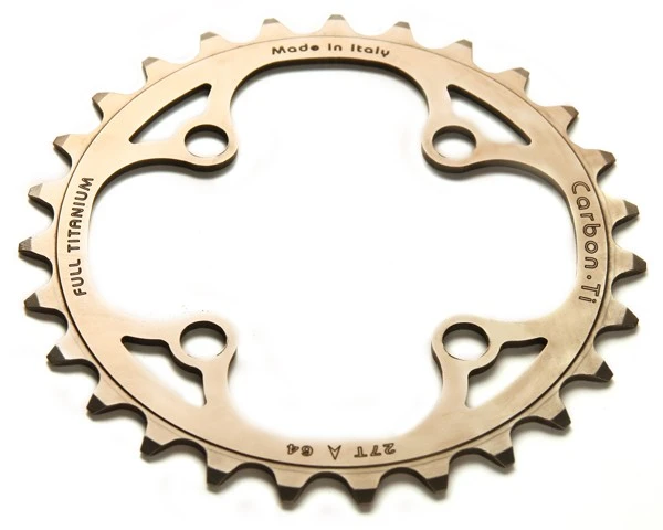 Carbon-Ti X-Ring MTB Titan 4-Arm | 64 Mm X-Double, Titankettenblatt (2x9) Oder (2x10) – Bild 2