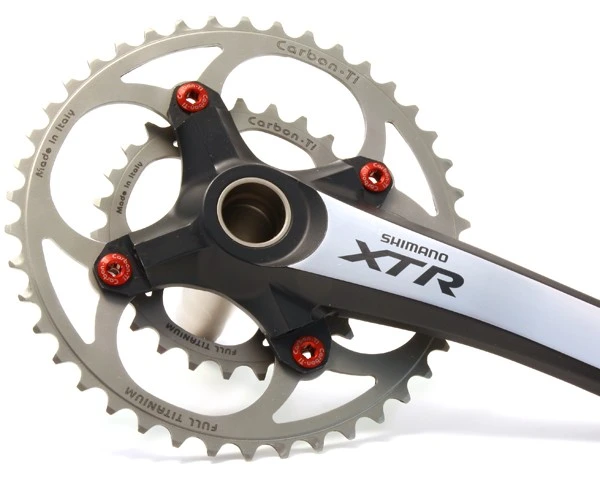 Carbon-Ti X-Ring MTB Titan 4-Arm | 64 Mm X-Double, Titankettenblatt (2x9) Oder (2x10) – Bild 4