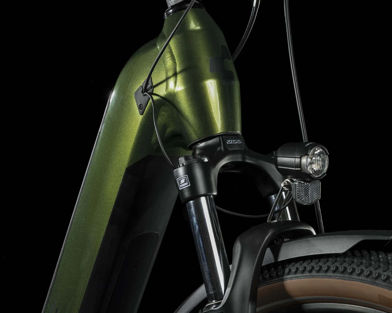 Cube Nuride Hybrid Pro 750 Allroad - Easy Entry Elektro MTB Hardtail 2023 | Shinymoss´n´black – Bild 3