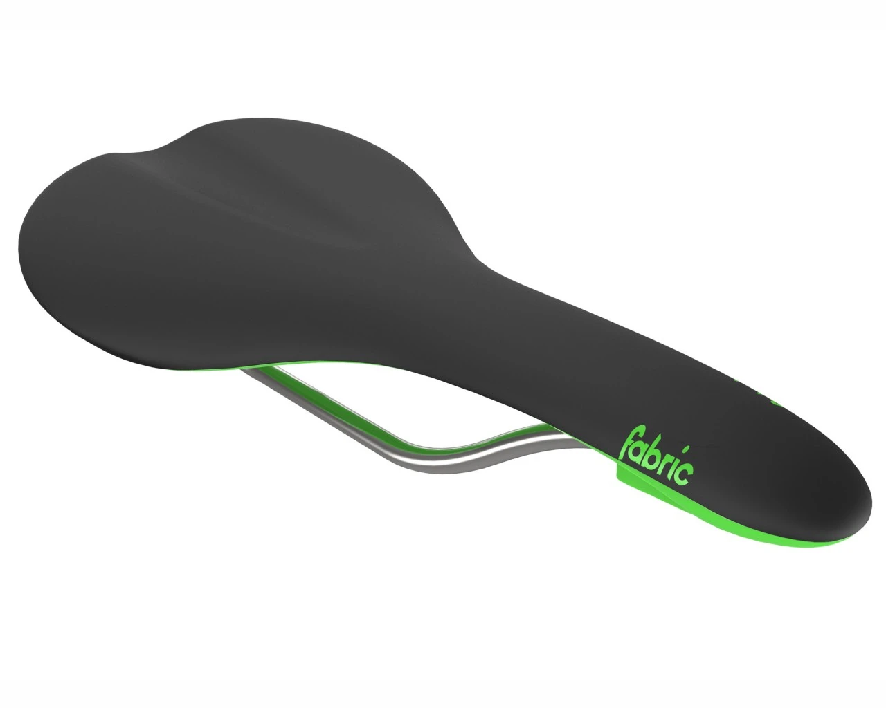 Fabric Scoop Flat Elite Fahrrad-Sattel | Black-green 3 Fabric Scoop Flat Elite Fahrrad-Sattel | Black-green
