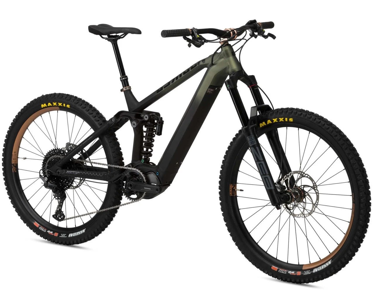 Ns-bikes NS Bikes E-Fine 1 170 Shimano EP8/630Wh - Elektro MTB-Fully 2022 | Black-green 4 Ns-bikes NS Bikes E-Fine 1 170 Shimano EP8/630Wh - Elektro MTB-Fully 2022 | Black-green – Bild 2