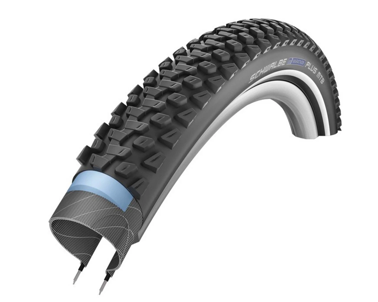 Schwalbe Marathon Plus MTB-Reifen 26 Zoll X 2.10 (54-559) | Schwarz SmartGuard Reflex 3 Schwalbe Marathon Plus MTB-Reifen 26 Zoll X 2.10 (54-559) | Schwarz SmartGuard Reflex