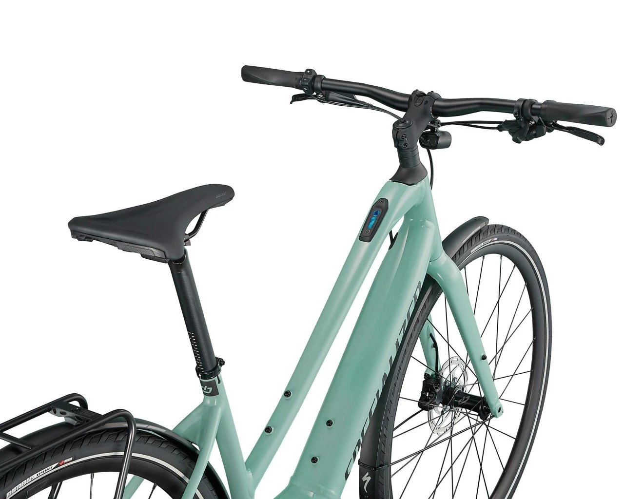 Specialized Vado SL 4.0 Step-Through EQ - Elektro Trapez Trekking Bike 2022 | White Sage-black Refle – Bild 4