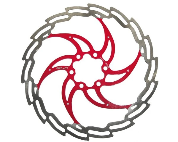 XLC Bremsscheibe Silber Mit Rotem Spider 3 XLC Bremsscheibe Silber Mit Rotem Spider
