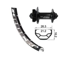 XLC Vorderrad 28/29 Zoll Schwarz ZAC2000 6-Loch Disc | Schwarz